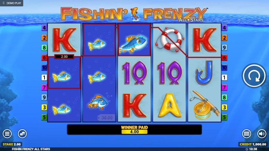 Fishin Frenzy All Stars Bonus Eng - bwin