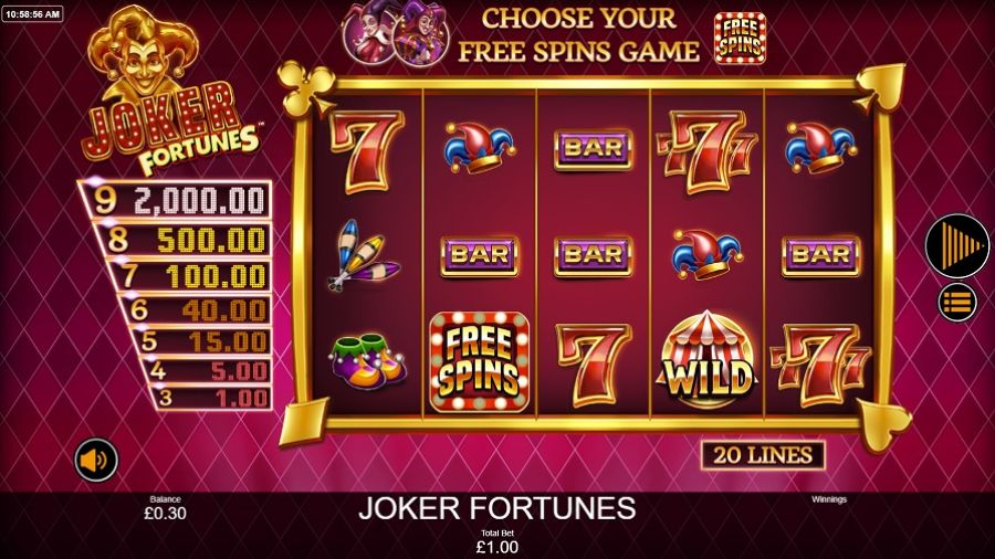 Joker Fortunes Slot Eng - bwin