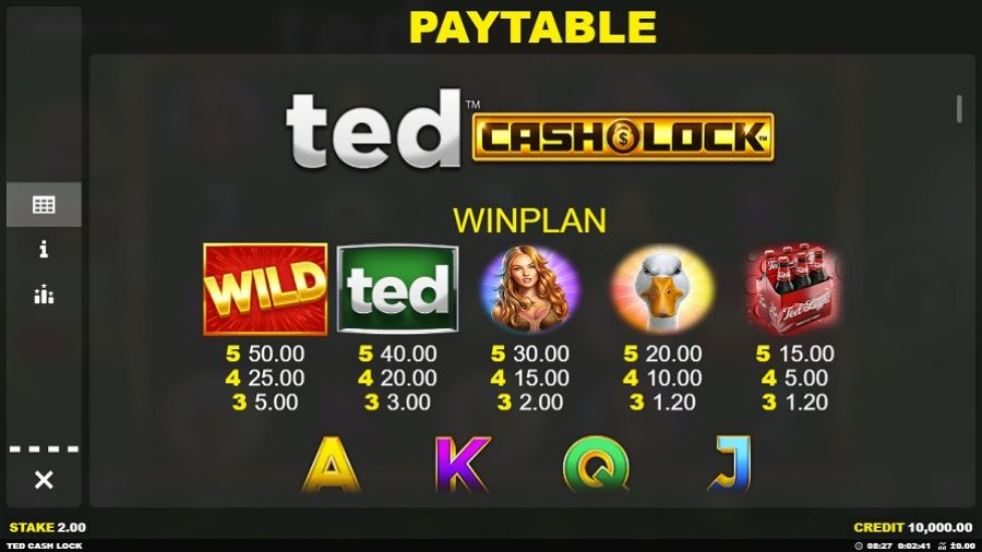 Ted Cash Lock Feature Symbols Eng - bwin