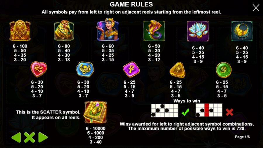 Book Of Golden Sands Feature Symbols Eng - bwin