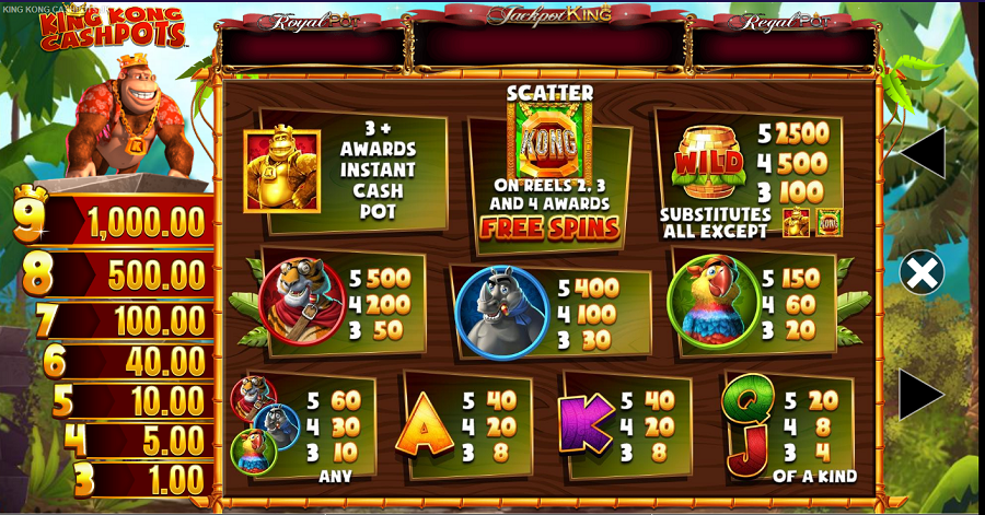 King Kong Cashpots Jackpot King Feature Symbols - bwin-ca