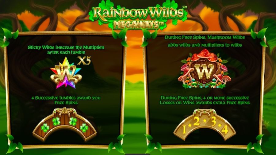 Rainbow Wilds Megaways Featured Symbols - bwin