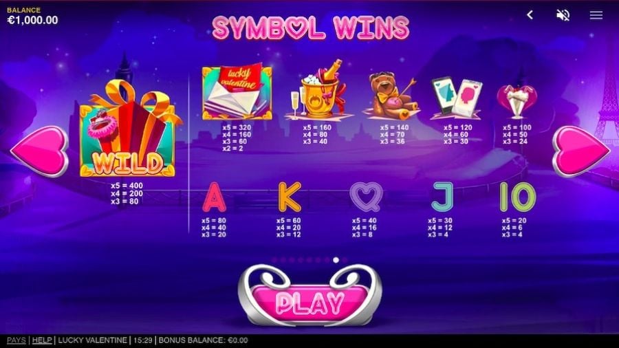 Lucky Valentine Featured Symbols - bwin