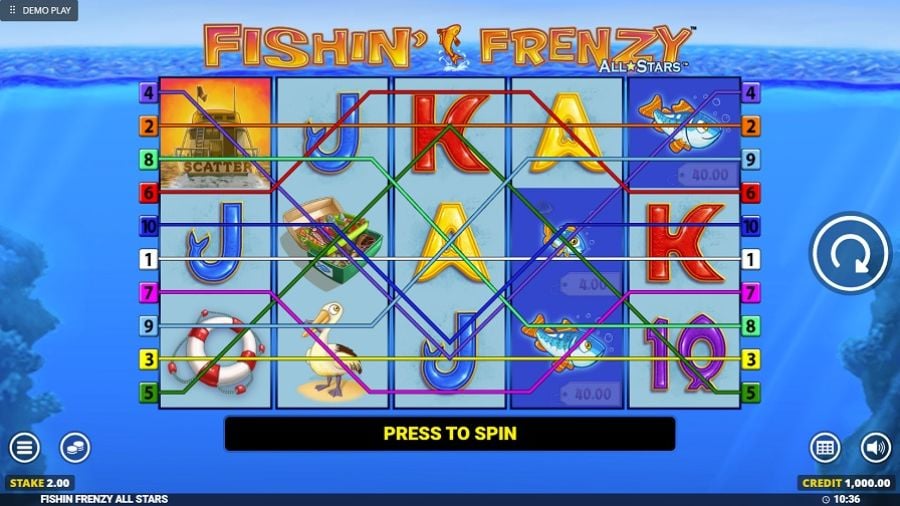 Fishin Frenzy All Stars Slot Eng - bwin