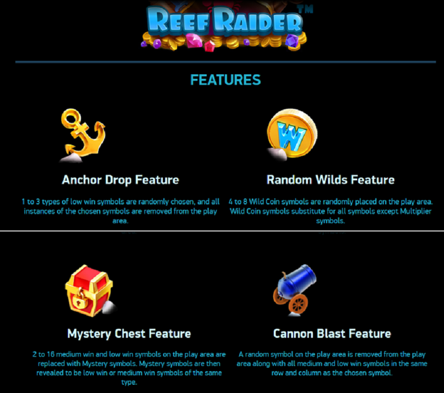 Reef Raider Feature Symbols - bwin