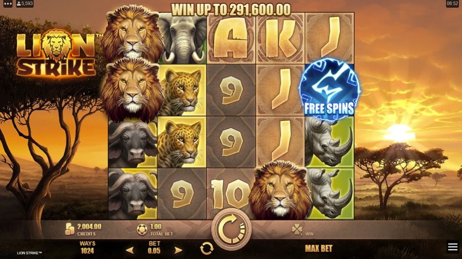 Lion Strike Slot Eng - bwin