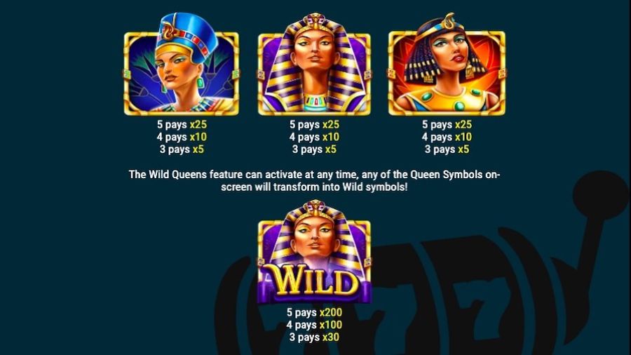 Egyptian Queens Featured Symbols - bwin